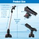 360° rotatable GoPro mount and fishing rod holder set, adjustable up to 20" for kayaks and inflatable boats.