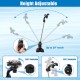Height adjustable GoPro mount with 360° rotation, suitable for fishing boats and kayaks, reaching up to 20" high.