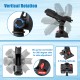 360° rotatable fishing rod holder with adjustable GoPro mount and oar holder, designed for kayaks and inflatable boats.