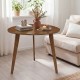 Farmhouse Wooden Round Dining Table for 4 - Gallery View 6 of 10