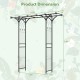 Garden arbor dimensions showing a 6.8 feet tall structure with trellises for climbing plants and vines, ideal for.