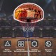 Wall mounted basketball hoop with 29" polypropylene backboard and durable nylon nets, perfect for indoor or outdoor.