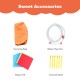 Carrying bag, water pipe set, repair kit, and ground stakes for inflatable water slide bounce house accessories.