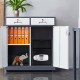 Digital deposit safe box with front drop slot, constructed from solid steel, ideal for securing cash and valuables.