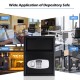 Digital deposit safe box featuring a sleek design, perfect for secure cash drops in home or office environments.