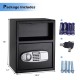 Digital deposit safe box with front drop slot, 3 mm solid steel construction, ideal for cash and jewelry storage.