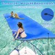 Floating water pad in blue, 9' x 6', made of eco-friendly XPE foam, ideal for lakes and beaches, supports up to.
