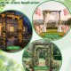 Flat top garden arch made of sturdy fir wood, ideal for climbing plants and as a wedding arch or yard entry.