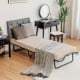 Rollaway folding bed with memory foam mattress, featuring a heavy-duty steel frame and dust-proof cover for easy.
