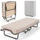 Rollaway Folding Bed with Memory Foam Mattress and Dust-Proof Bag Made in Italy - Gallery View 2 of 10