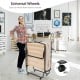 Rollaway folding bed with memory foam mattress, featuring universal wheels for easy movement between rooms.