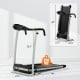 Folding treadmill with LCD display, 12 preset programs, and compact design for easy storage and transport.