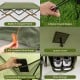 Foldable 2-person camping cot with pop-up tent, waterproof rainfly, and storage pockets for organized outdoor use.