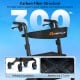 Foldable rollator walker with carbon fiber structure, adjustable height, and spacious seat for seniors, ideal for easy.