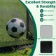Portable pop-up football training net with high-density polyester, tear-resistant design, ideal for backyard or park.