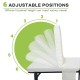 Folding adjustable guest bed with six backrest positions, wheels for mobility, and a soft mattress for comfort.