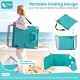 Light green folding beach lounge chair with adjustable backrest and shoulder strap, perfect for beach or pool.