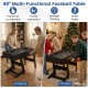 Folding foosball table with 22 players and slide scorers, ideal for family fun and space-saving in game rooms.