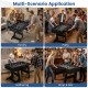 Folding foosball table with 22 players and slide scorers, ideal for family gatherings and parties, featuring a.