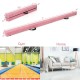 Folding gymnastics mat and portable balance beam set in pink, featuring high-density foam and waterproof cover for.