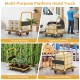 Folding platform cart dolly hand truck with black vinyl platform, ideal for house moving and warehouse handling.
