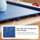 Non-slip heat dissipation grille design of the blue electric warming tray enhances airflow and securely holds dishes.