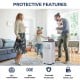 Portable 8000 BTU air cooler with dehumidifier and fan mode, ideal for cooling rooms up to 230 sq. ft.