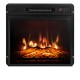 18-inch electric fireplace insert with adjustable LED flame, featuring 3D effects and remote control for all-season.