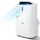 12000 BTU portable air conditioner in white with smart control, 3 speed settings, and 70° oscillation for effective.