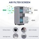 Portable air conditioner with remote control, 10000 BTU cooling capacity, and built-in handle for easy mobility.