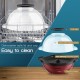 6QT red stirring popcorn popper with nonstick plate and dishwasher-safe lid, perfect for homemade popcorn and easy.