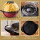 Stirring popcorn popper with a nonstick plate, 6-quart capacity, and vented lid for easy serving and butter melting.