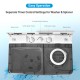 Top view of the 26-pound portable semi-automatic washing machine with separate timer controls for washing and spinning.