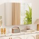 Frameless bathroom wall-mounted mirror cabinet with three mirrored doors and soft close hinges for ample storage.