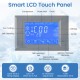 Smart LCD touch panel of the Freestanding Commercial Ice Maker, featuring clear display and control for ice thickness.