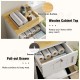 Wooden cabinet top and pull-out drawer of the freestanding tilt-out laundry cabinet for convenient storage and.