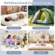 Queen/King/Twin/Full Futon Mattress Floor Sleeping Pad with Washable Cover Beige - Gallery View 8 of 10