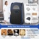 Full-body personal sauna tent in black with 1000W steam generator, featuring a foldable chair and foot massager for.