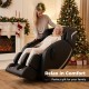 Full body massage chair in black with zero gravity feature, perfect for family relaxation and comfort during the.
