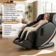 Full body massage chair in black featuring 7 auto modes, ergonomic SL track, and adjustable settings for personalized.