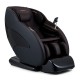 Full body massage chair in brown with heat, 3D SL track, and 12 auto modes for personalized relaxation.