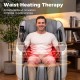 Full body zero gravity massage chair with waist heating therapy, designed for muscle soreness relief and improved.