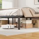 Full-size metal bed frame with heavy-duty support slats, featuring ample under-bed storage and a minimalist design.