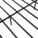 Heavy-duty metal bed frame slats with powder-coated finish for King size mattress, offering stability and under-bed.
