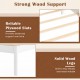 Close-up of solid wood legs and plywood slats of the Twin Size Bed Frame, offering sturdy support and stability.