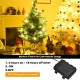 24-inch tabletop fir artificial Christmas tree with 35 warm white LED lights, featuring a built-in timer for.