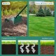18-inch rolling lawn aerator with protective fender, designed for compact soil, promoting healthier lawn growth.