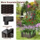 Raised garden bed with trellis, made of durable PP material, ideal for climbing plants and enhancing garden aesthetics.