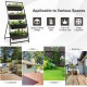 4-tier vertical raised garden bed with 4 detachable containers, perfect for outdoor use in patios, gardens, and.