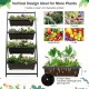 4-tier vertical raised garden bed with 4 detachable containers and drainage holes for efficient plant growth in any.